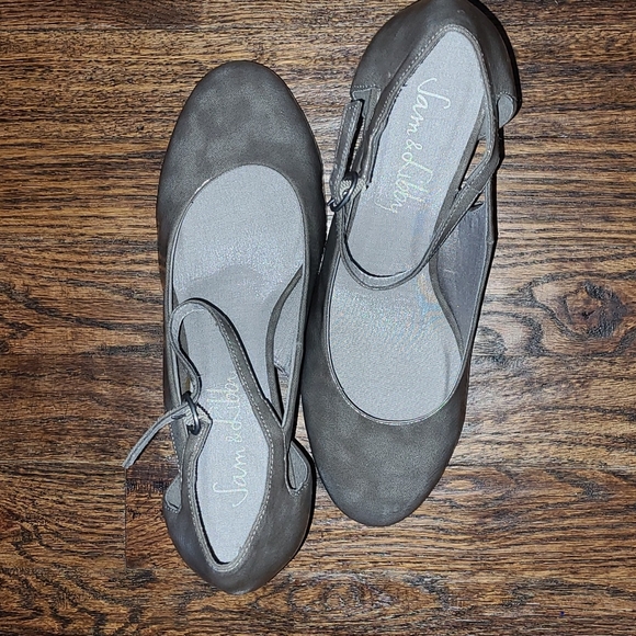 ❤️NEW Sam & Libby Gray Mary Jane Heels❤️Size 9 - Picture 5 of 12